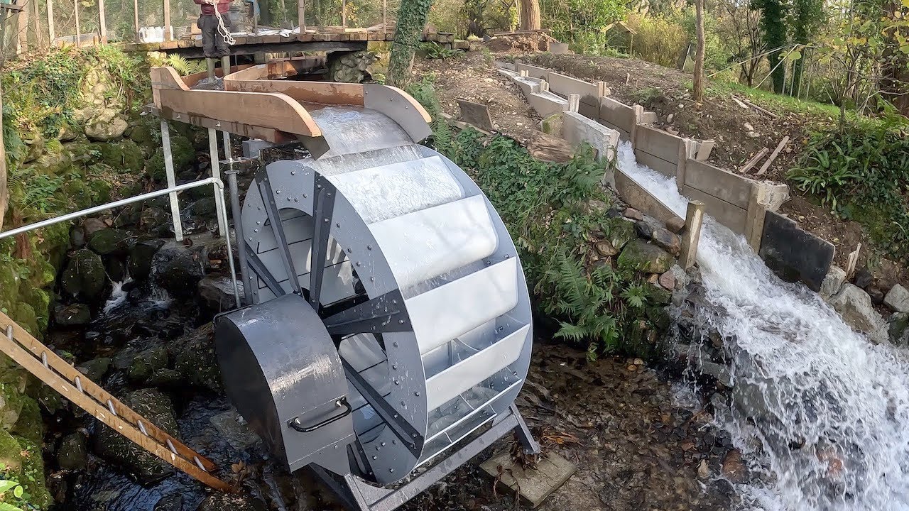 Электричество для старой мельницы: проект 1,5 кВт в Озерном крае (Overshot Waterwheel), часть 3