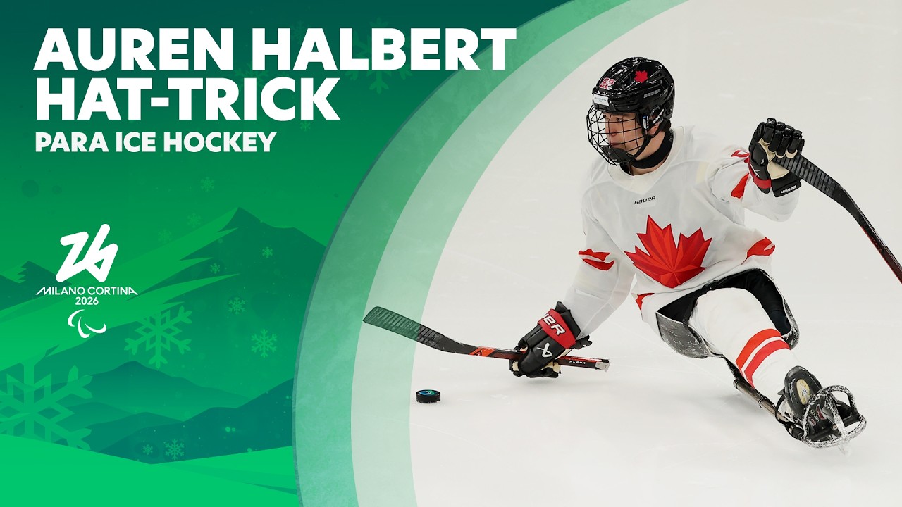 Аурен Хальберт – хет-трик 🇨🇦🏒 | Япония против Канады | Паралимпийский хоккей, мужской предварител...