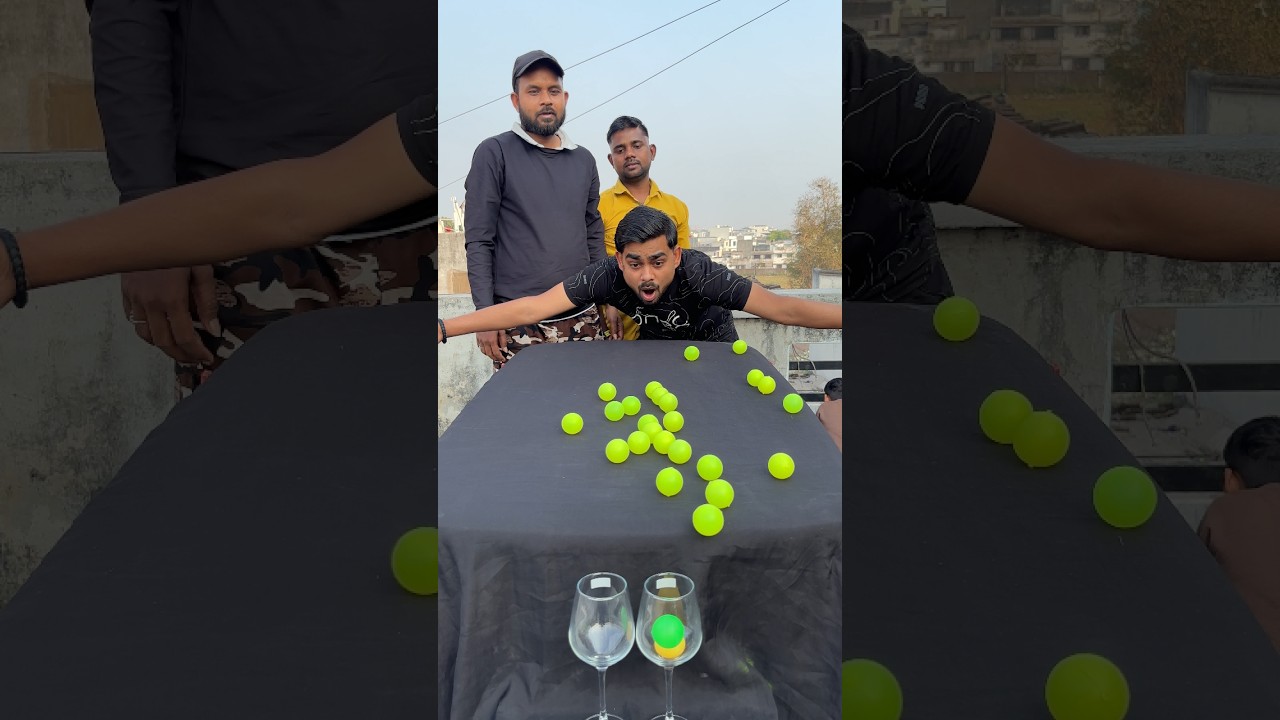 amazing Ball Roll pouring famliy challenge ✅️ #shorts #game