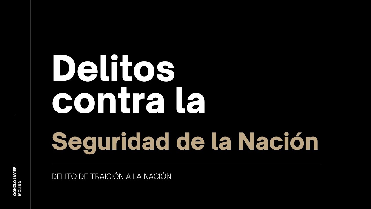 Delito de Traición a la Nación