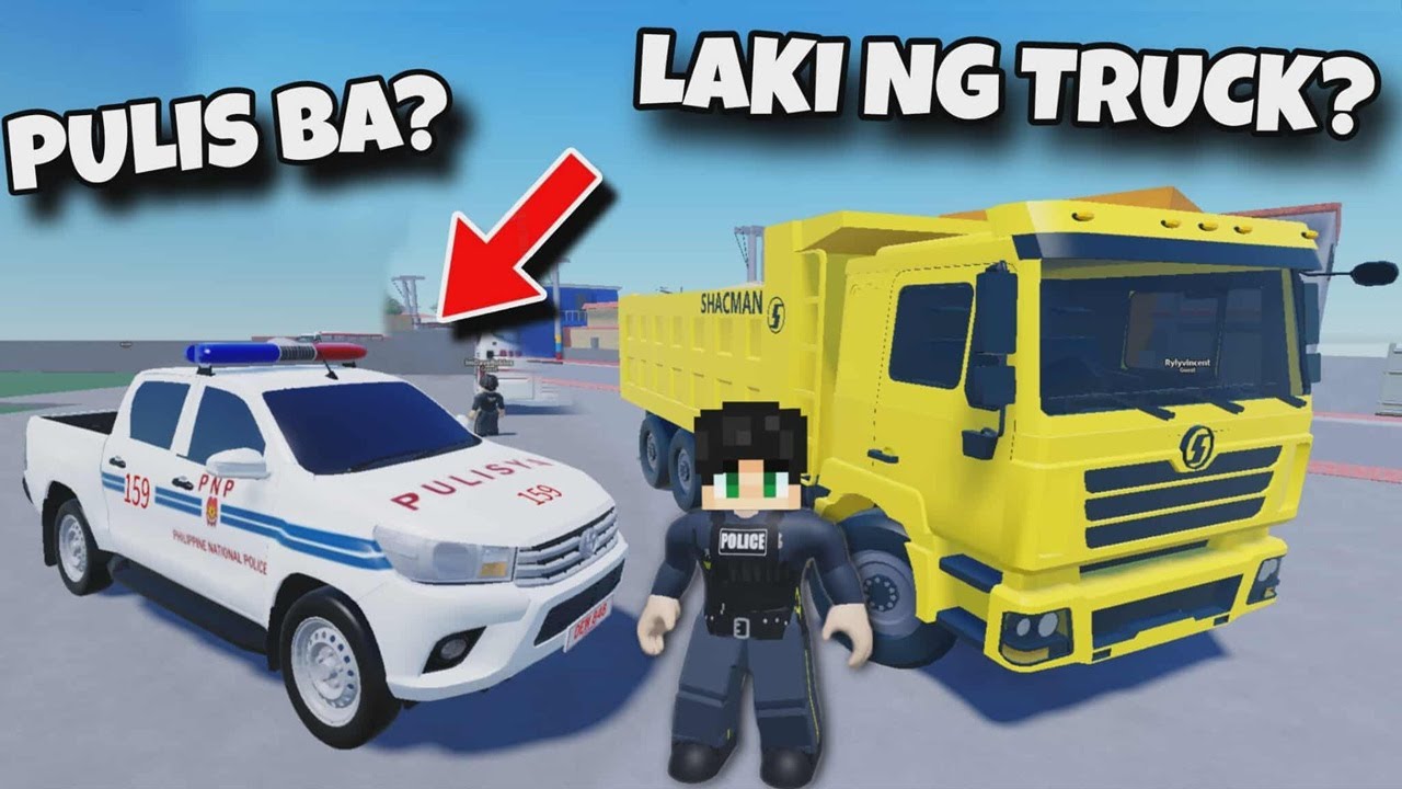 BUMYAHE AKO ng PULIS TRUCK ng PILIPINAS at MALAKING TRUCK Bilang TRABAHO sa ROBLOX