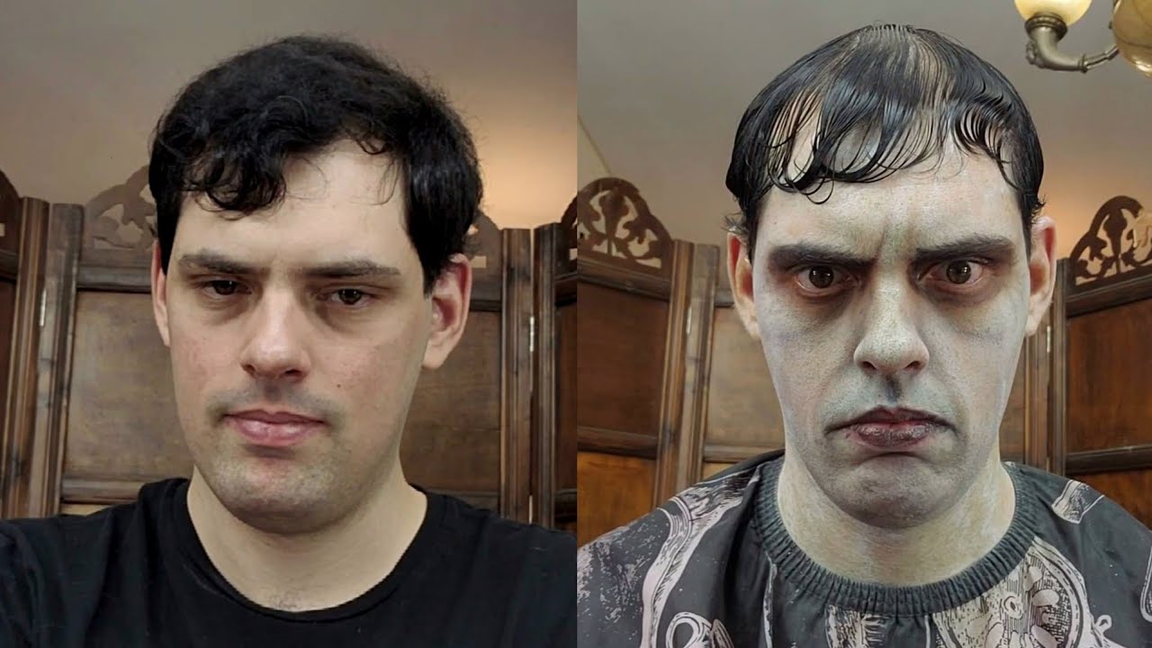 The Addams Family - Lurch Makeup Process