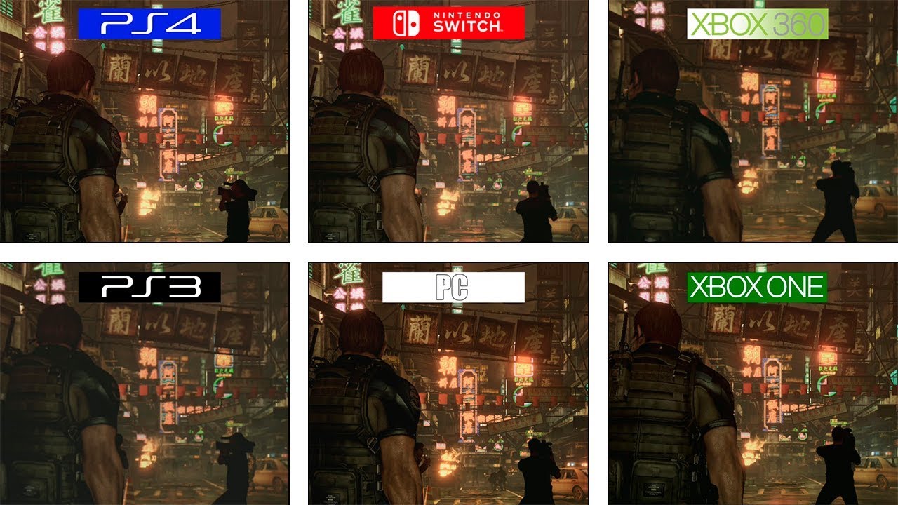 Resident Evil 6 | PS3 / 360 / ONE / PS4 / PC / Switch | All Versions Comparison