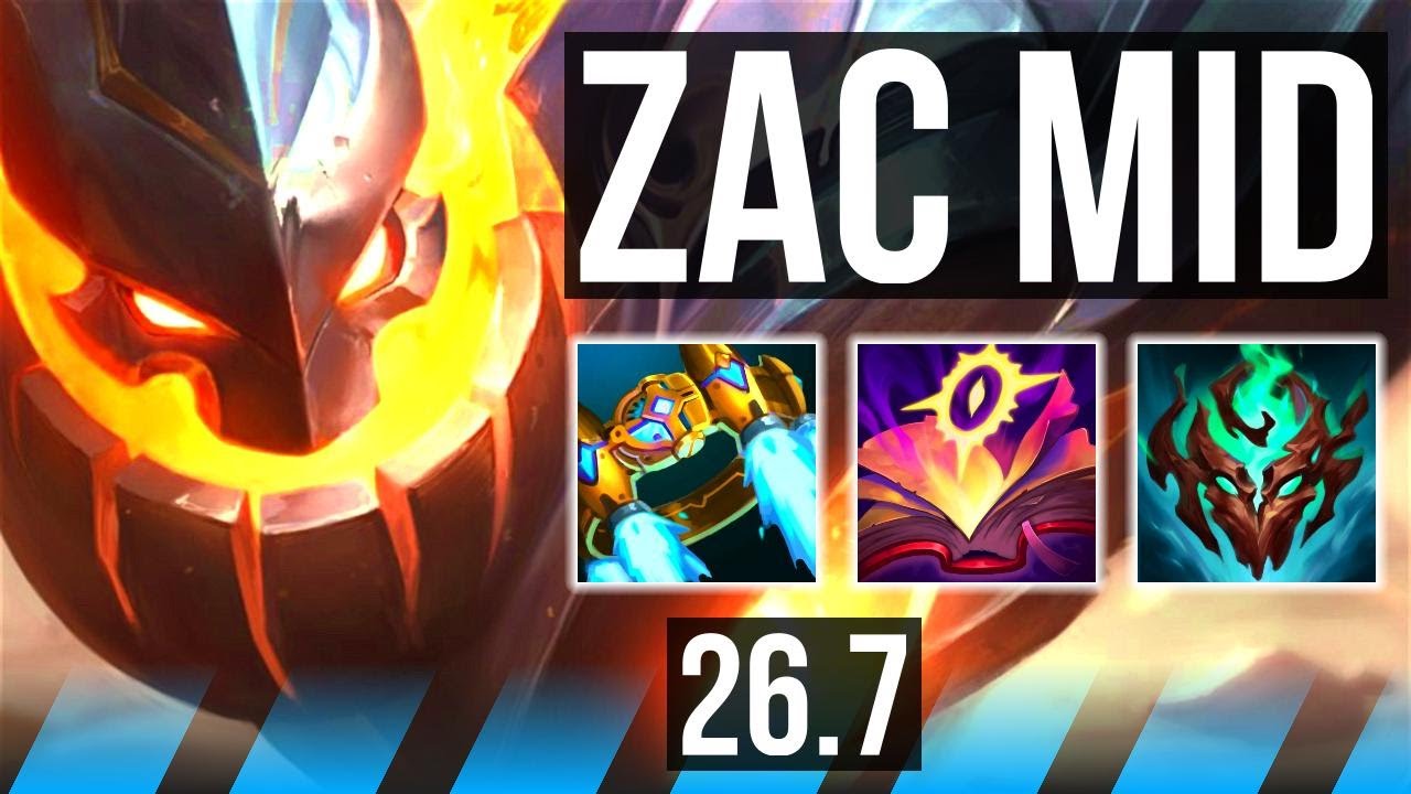 ZAC vs LEBLANC (MID) | 47K damage | KR Diamond | 26.7