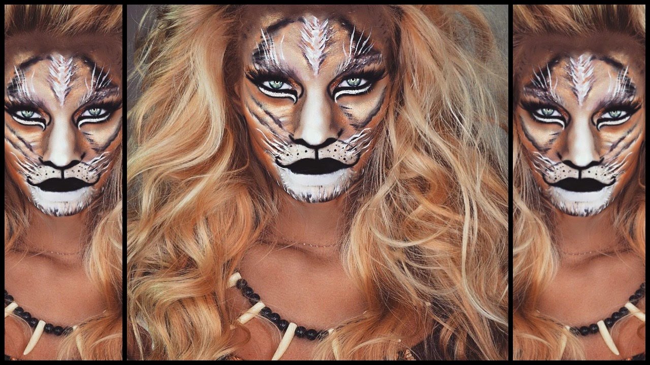 LION HALLOWEEN Makeup Tutorial - Nikki French