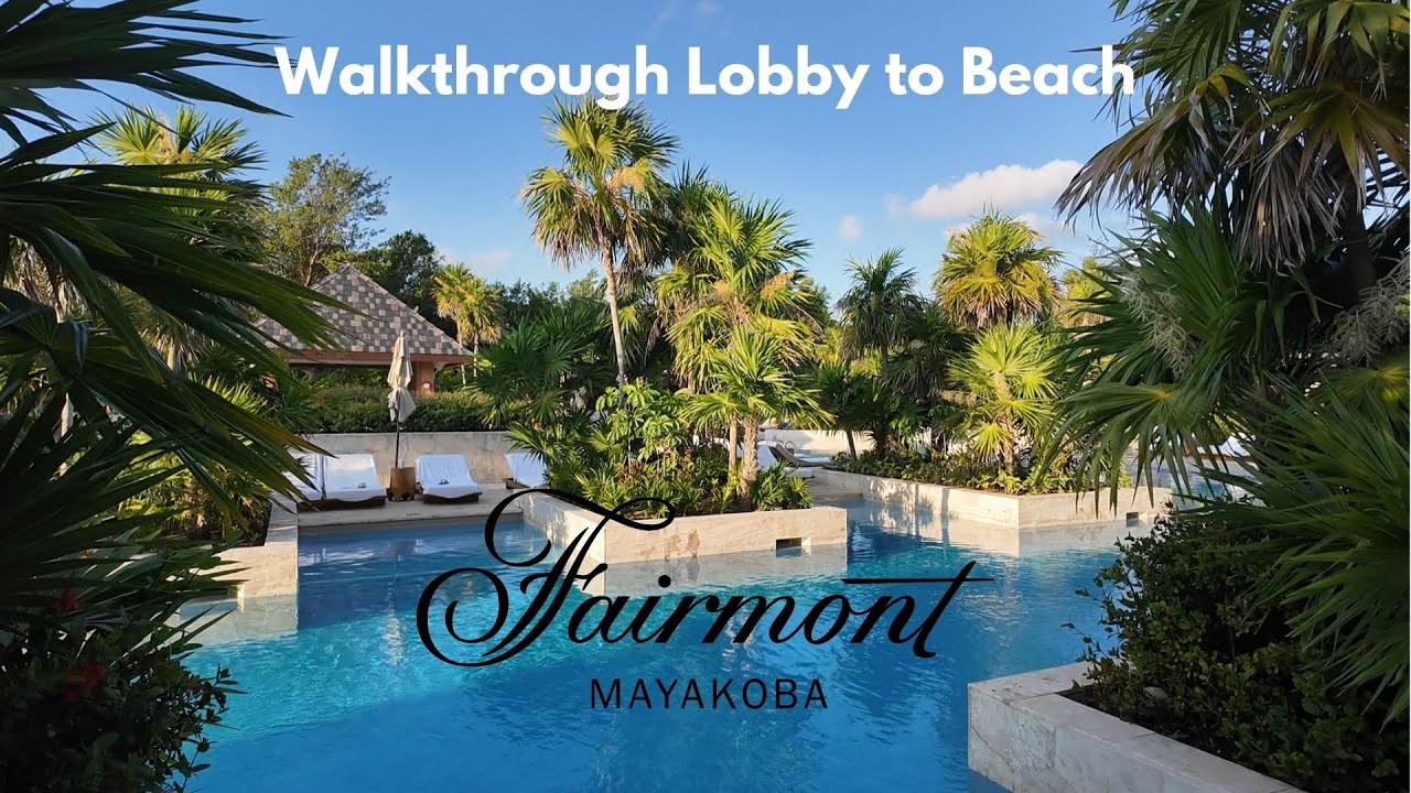 Fairmont Mayakoba Walkthrough - Lobby to Beach