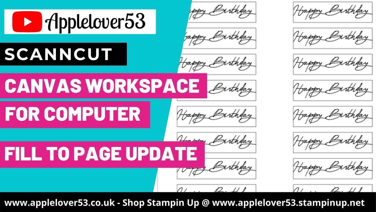 ScanNCut - Canvas Workspace Fill To Page Update (August 2021)
