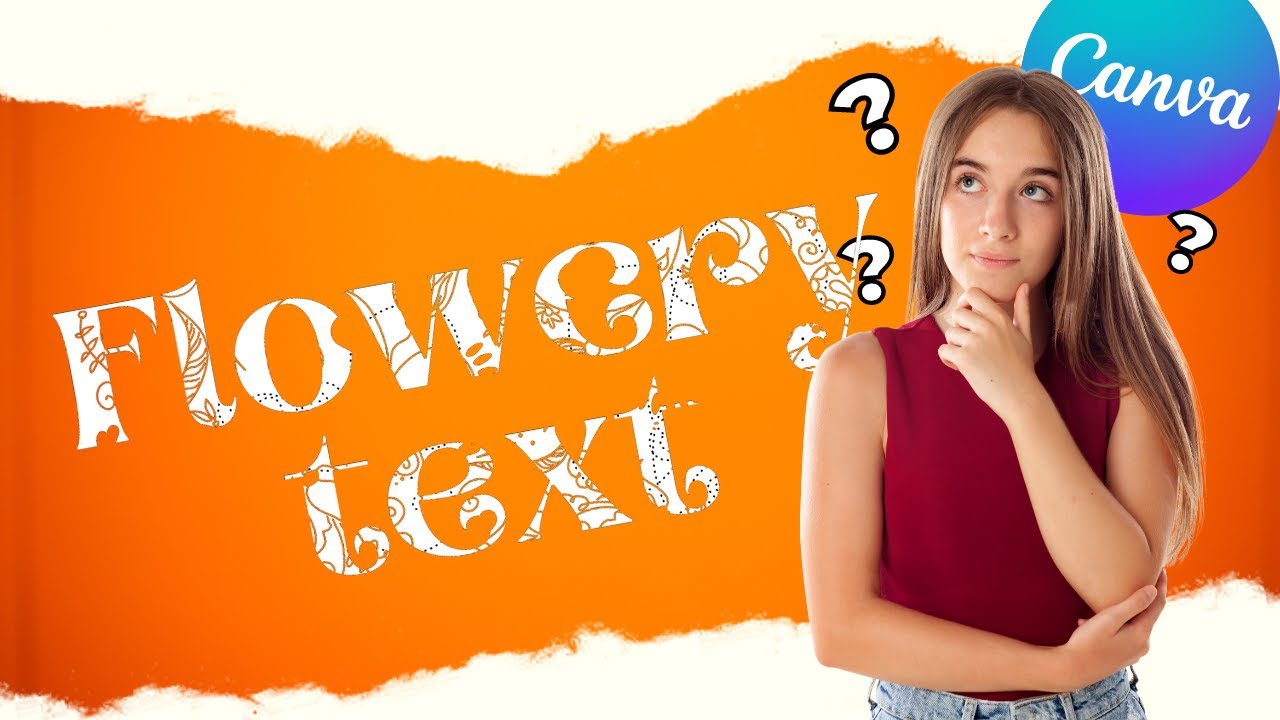 Floral Typography Text Effect with Free Canva | Easy Canva Tutorial