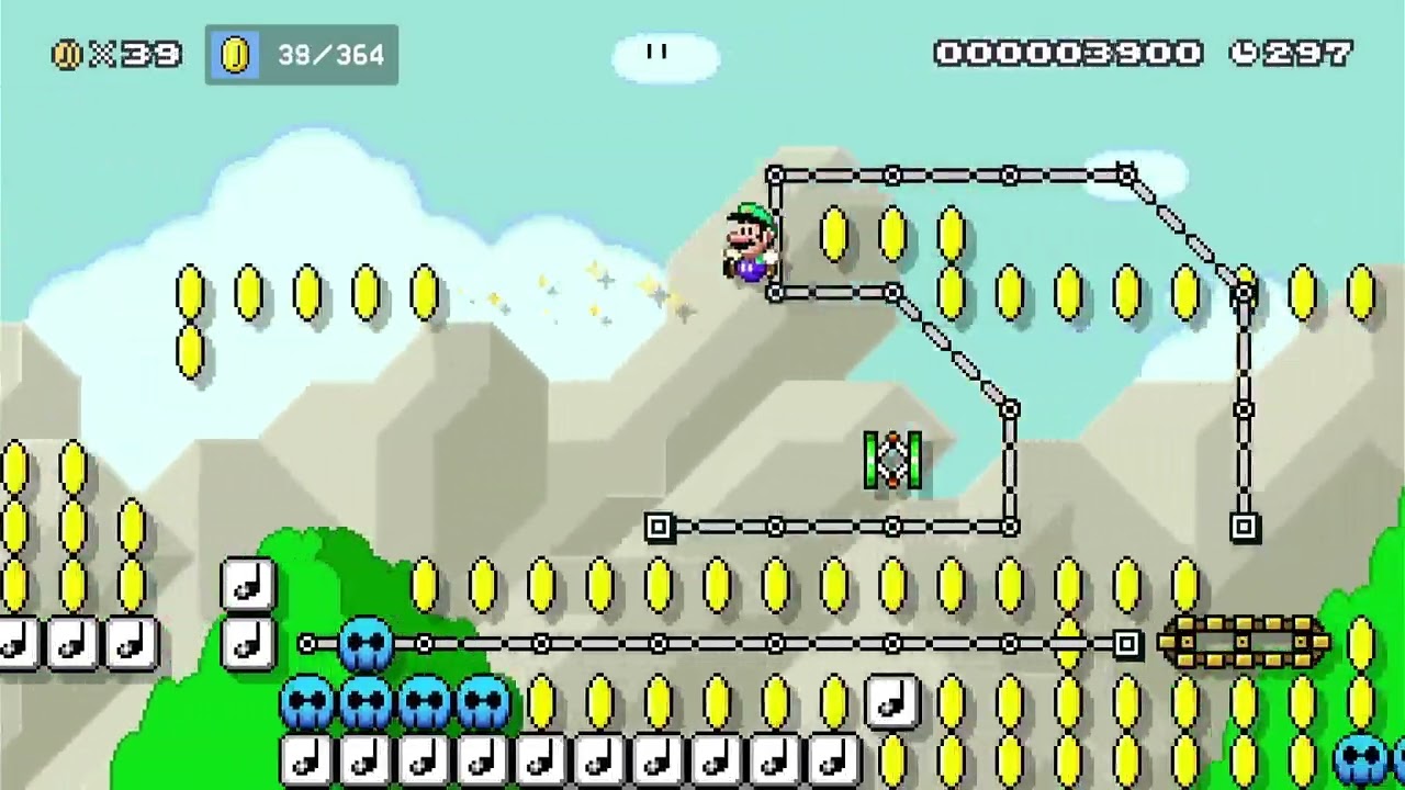 Mario Maker 2: Coin land walkthrough