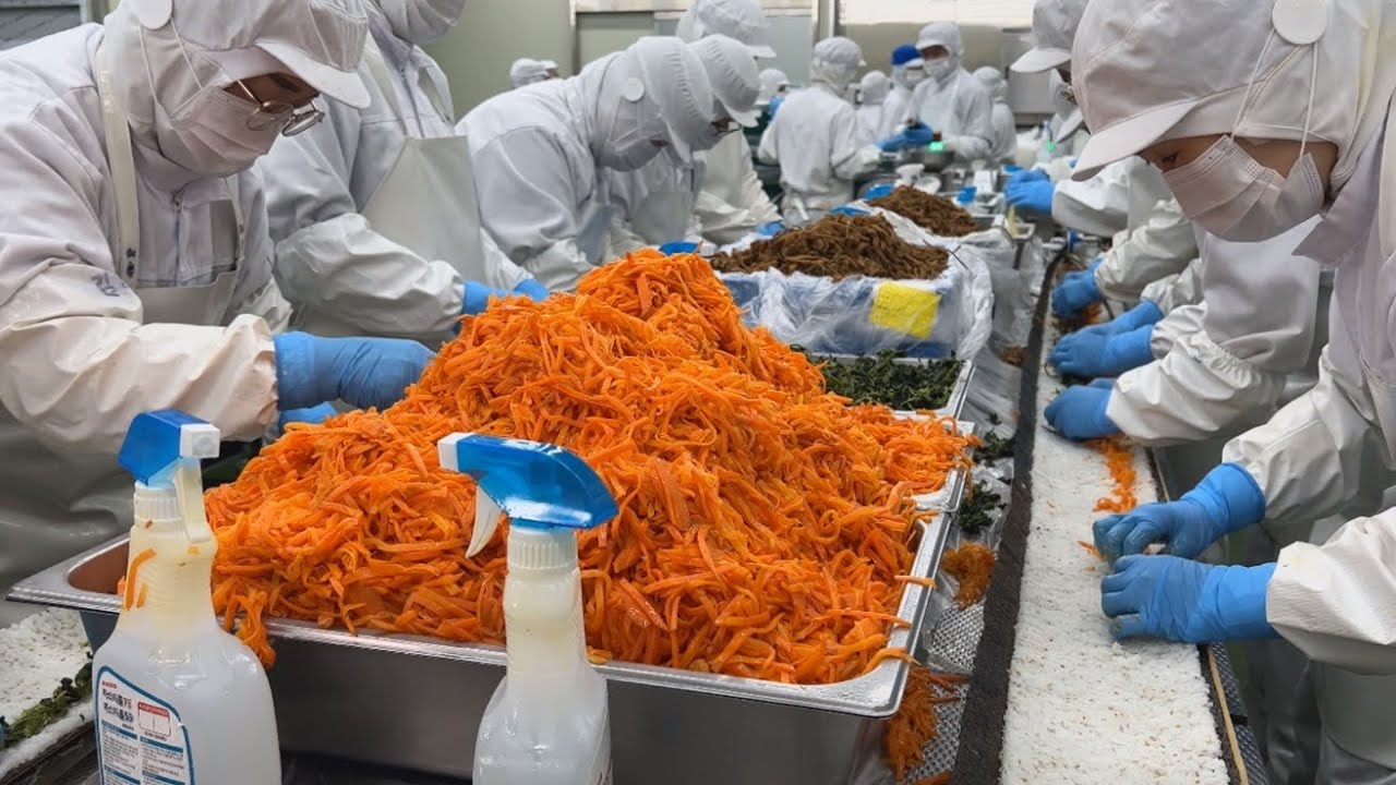 7 ЛУЧШИХ процессов массового производства корейских продуктов питания, которые удивили мир