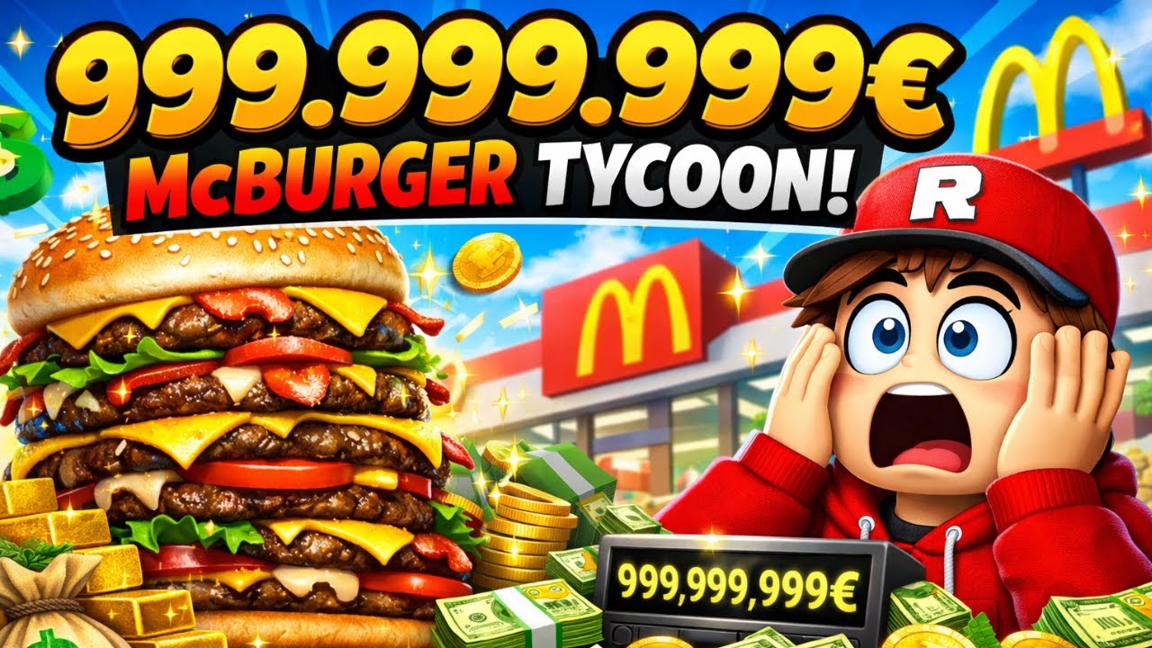 Ich baue ein 999.999.999€ McBurger Tycoon - Roblox