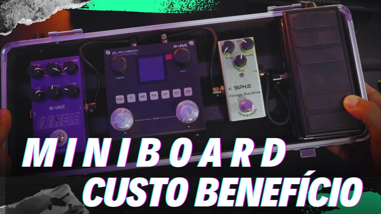 MINIBOARD S&oacute; COM PEDAIS CHINESES! #pedalboard #custobeneficio