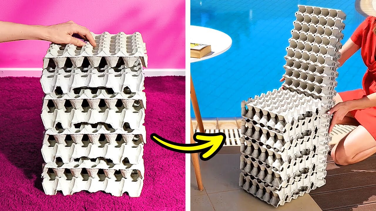 IDEIAS LEGAIS COM CAIXA DE OVOS || MANEIRAS INESPERADAS DE REUTILIZAR AS BANDEJAS DE OVOS