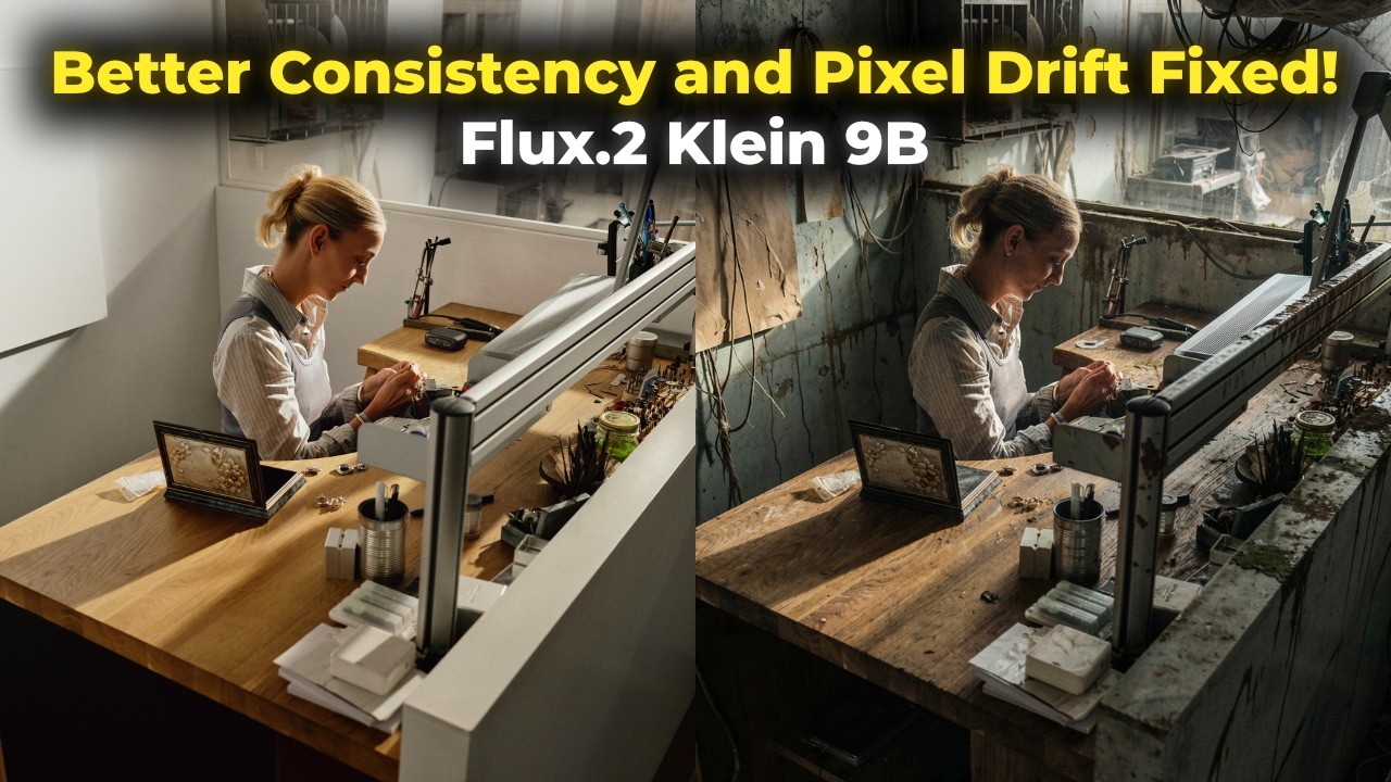 Image Editing Better than Before with Flux2 Klein 9B Consistency LoRA | Reduce Pixel Drift / Shift