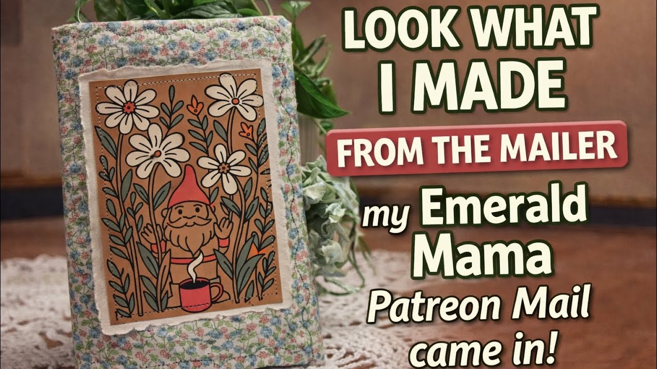 Посмотрите, что я сделала из почтовой рассылки, которая пришла от Emerald Mama Patreon!