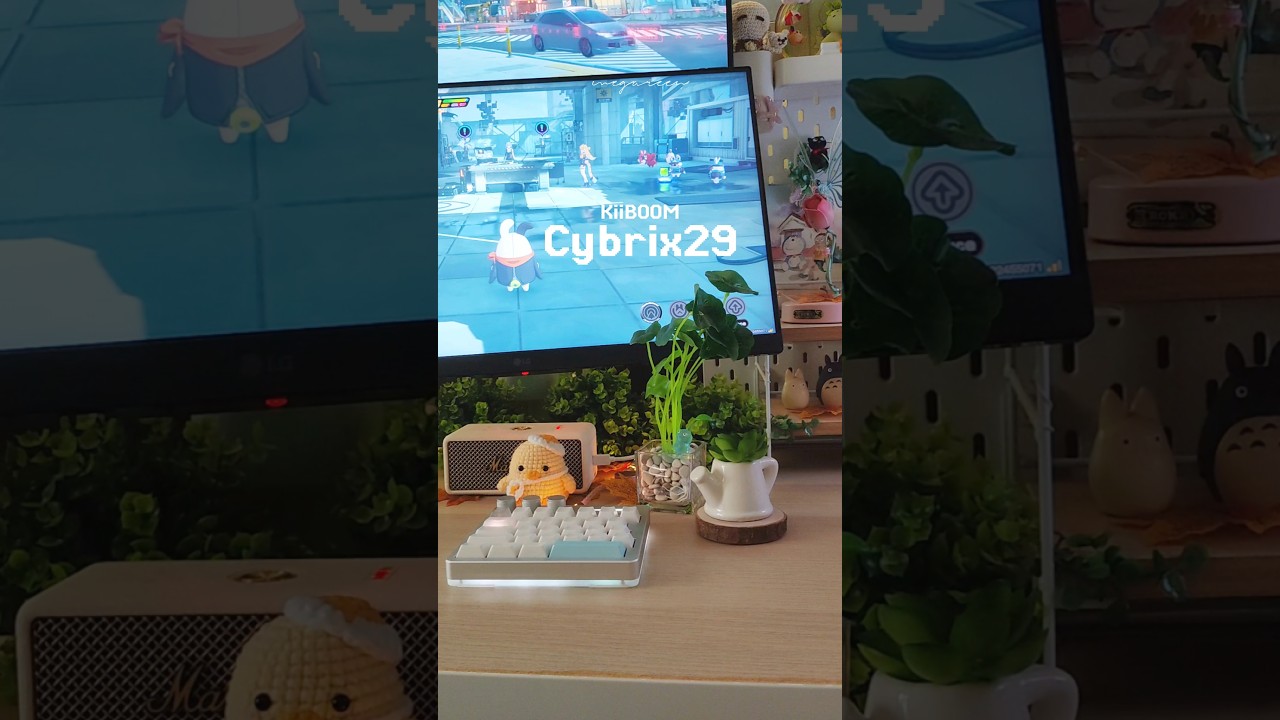 kiiboom cybrix29 cute one-handed gaming keyboard rapid fast with duskrise HE magnetic switch 