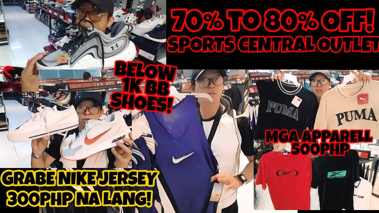 70%-80% OFF NA MGA DAMIT AT SAPATOS NG SPORTS CENTRAL BAGSAK PRESYO! ITO ANG PART 2