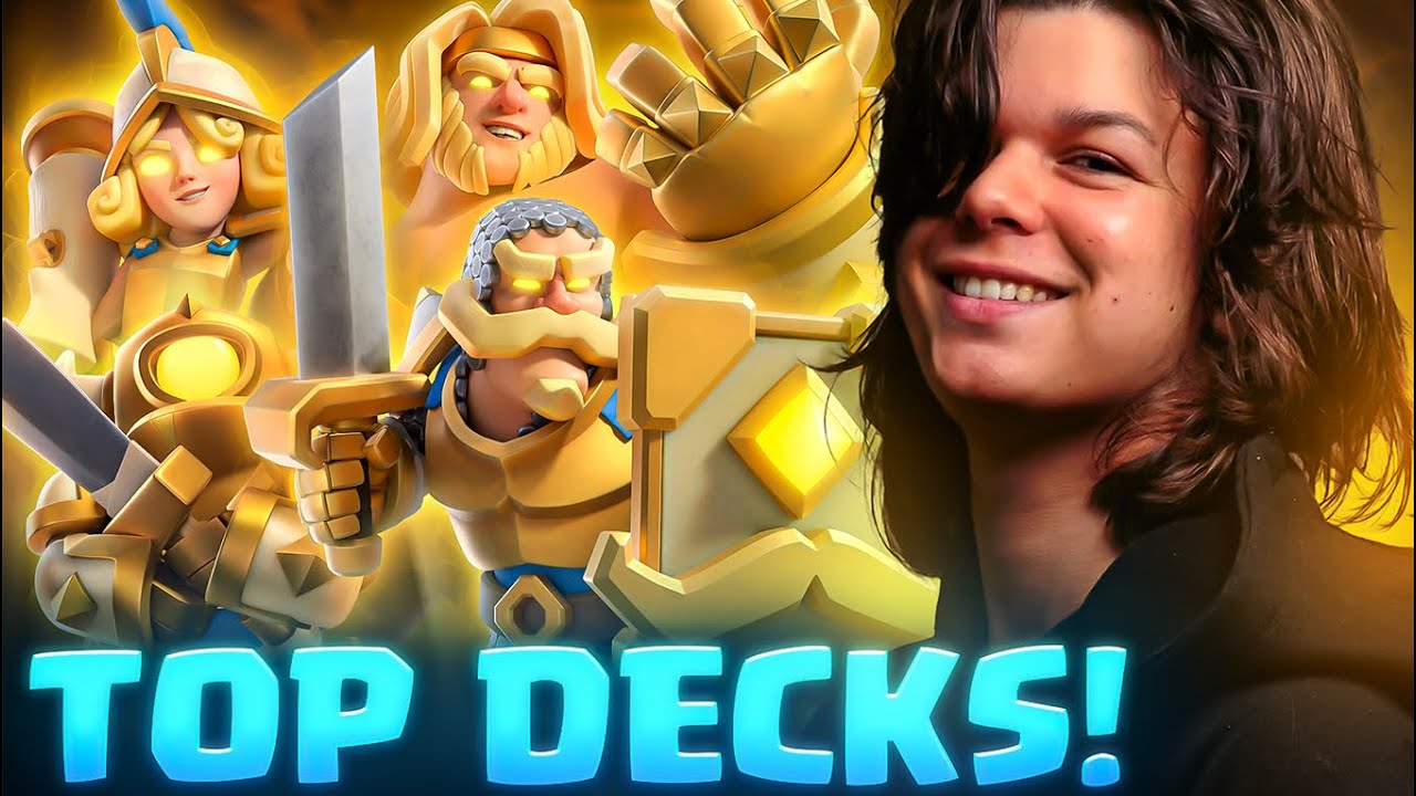 OS MELHORES DECKS COM OS NOVOS HERÓIS NO CLASH ROYALE!