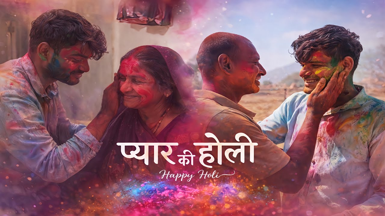 Pyar Ki Holi ❤️ | Maa Baap Ke Saath Special Holi Celebration 2026 🌈