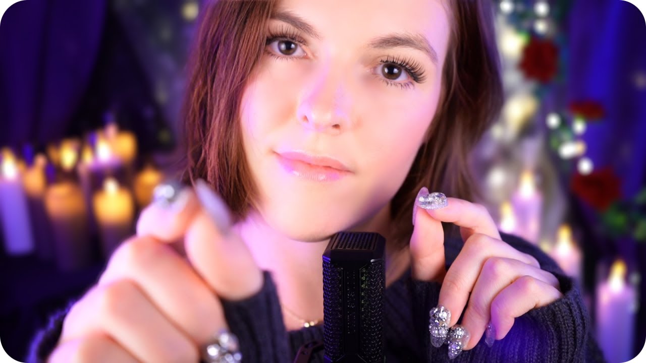 ASMR In the Dark ● Personal Attention for Anxiety ● Soft Music, Hand Movements, Plucking ✨
