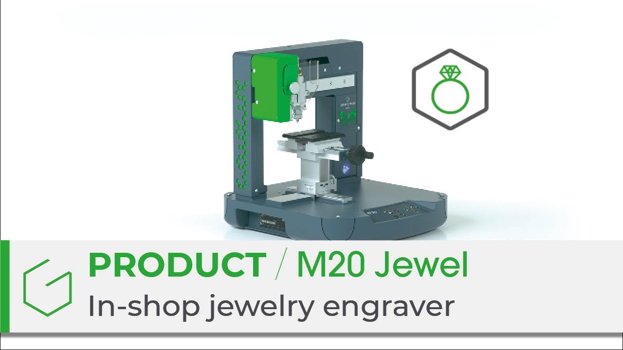 M20 Jewel, the ideal jewelry engraving machine in shop