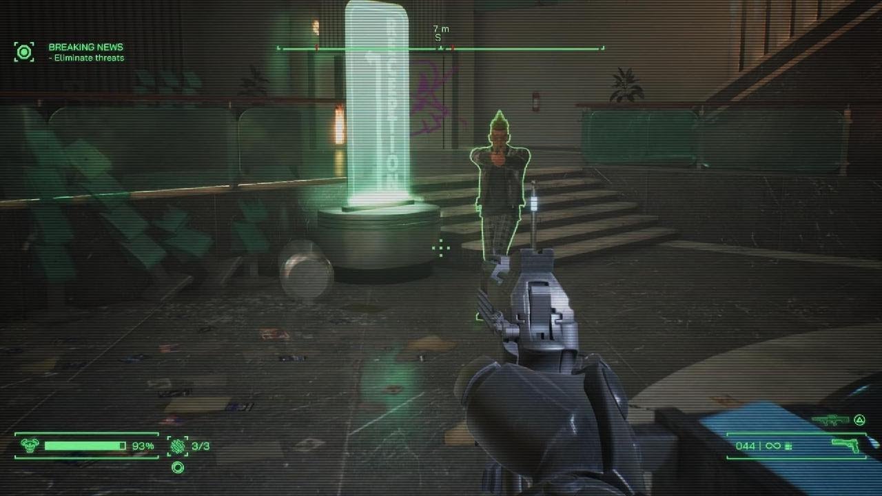 Robocop: Rogue City Aiming for Deez nuts