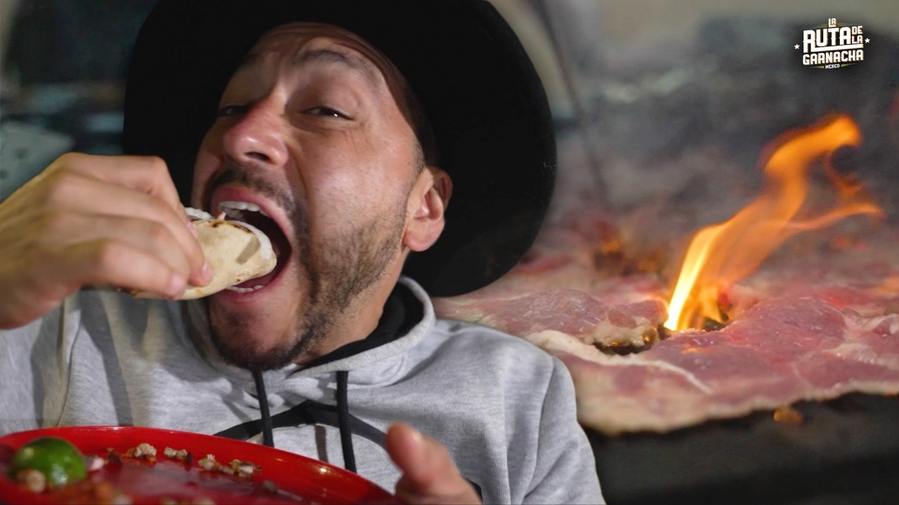TACOS de CARNE ASADA al CARBÓN con una SALSA DELICIOSA