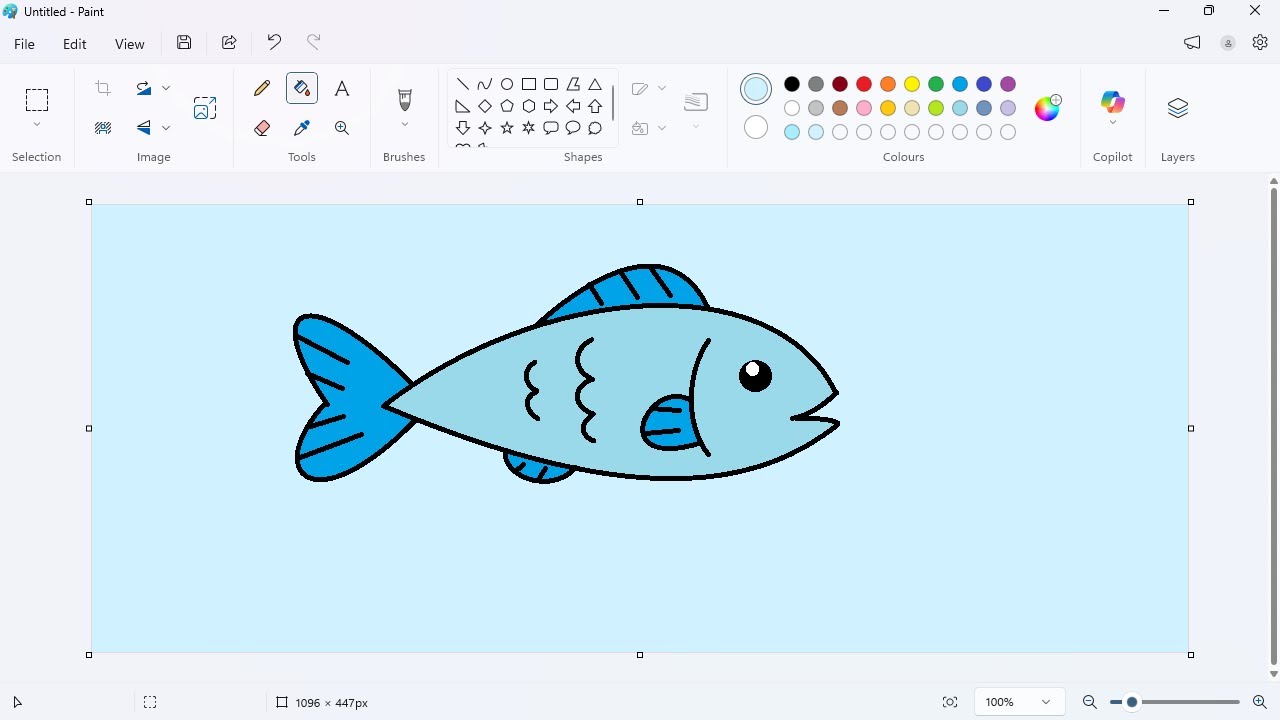 Paint || CH-004 || Blue Fish