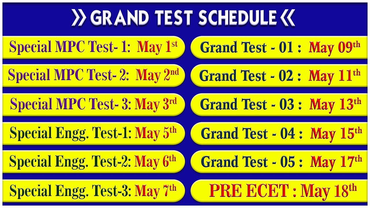 ECET-2023 || GRAND TEST SCHEDULE || DOWNLOAD THE APP SAIMEDHA.IN || 9246212138
