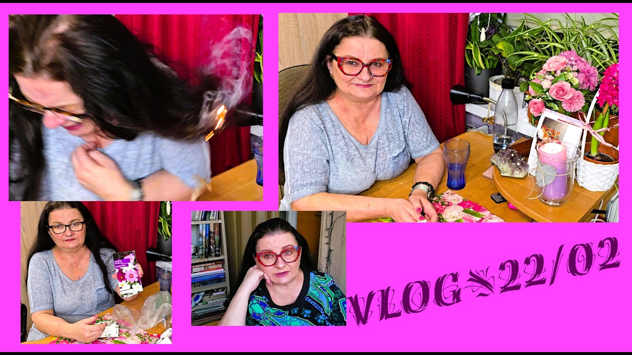 VLOG#22/02/26☕ZAPALIŁAM SIĘ NA WIZJI/  PRZEGLĄD NASION/ CZEGO SŁUCHAŁAM / OŁOWIANE DZIECI / BETONOZA