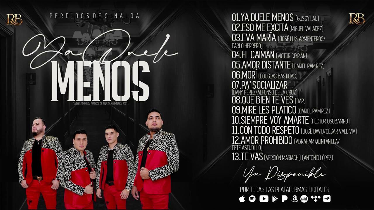 Ya duele menos - Perdidos de Sinaloa (Disco completo)