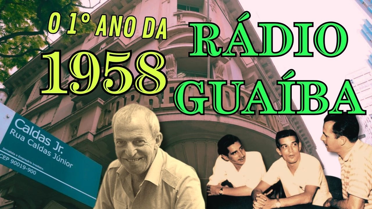 Bastidores da Rádio Guaíba em 58: 