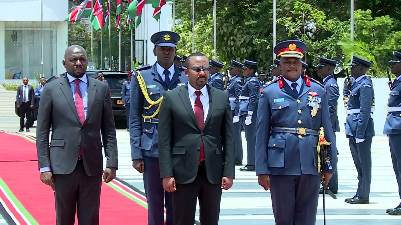 የጠቅላይ ሚኒስትር ዐቢይ አሕመድ (ዶ/ር) በኬኒያ ኡሁሩ መስክ የአበባ ጉንጉን የማኖር ሥነ-ሥርዓት
