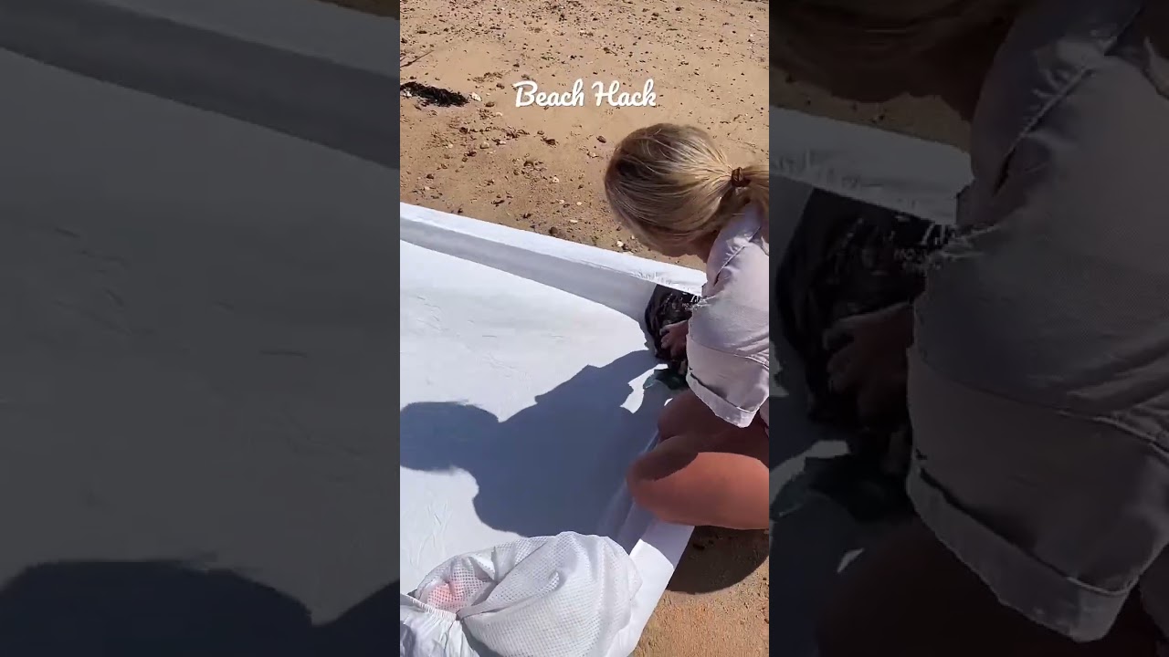 Amazing Beach Hack you have to try! #beach #beachhack #summerhack #momhack