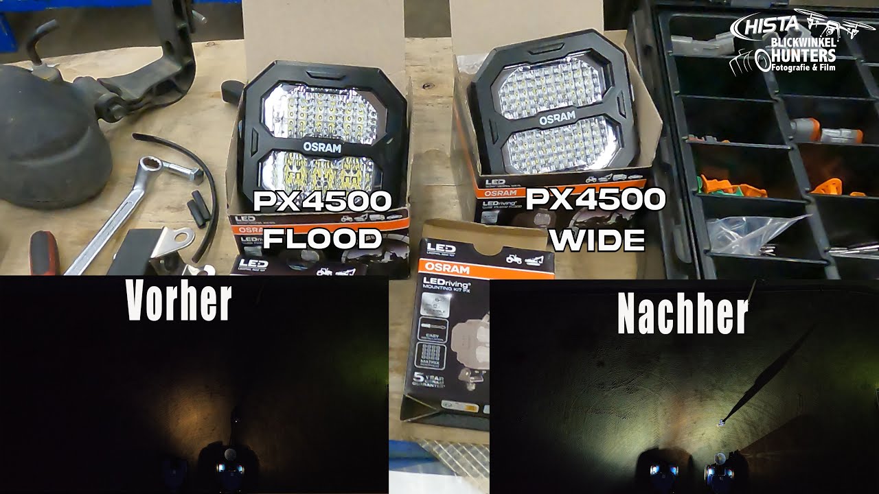 Wir testen die Osram PX4500 WIDE & FLOOD