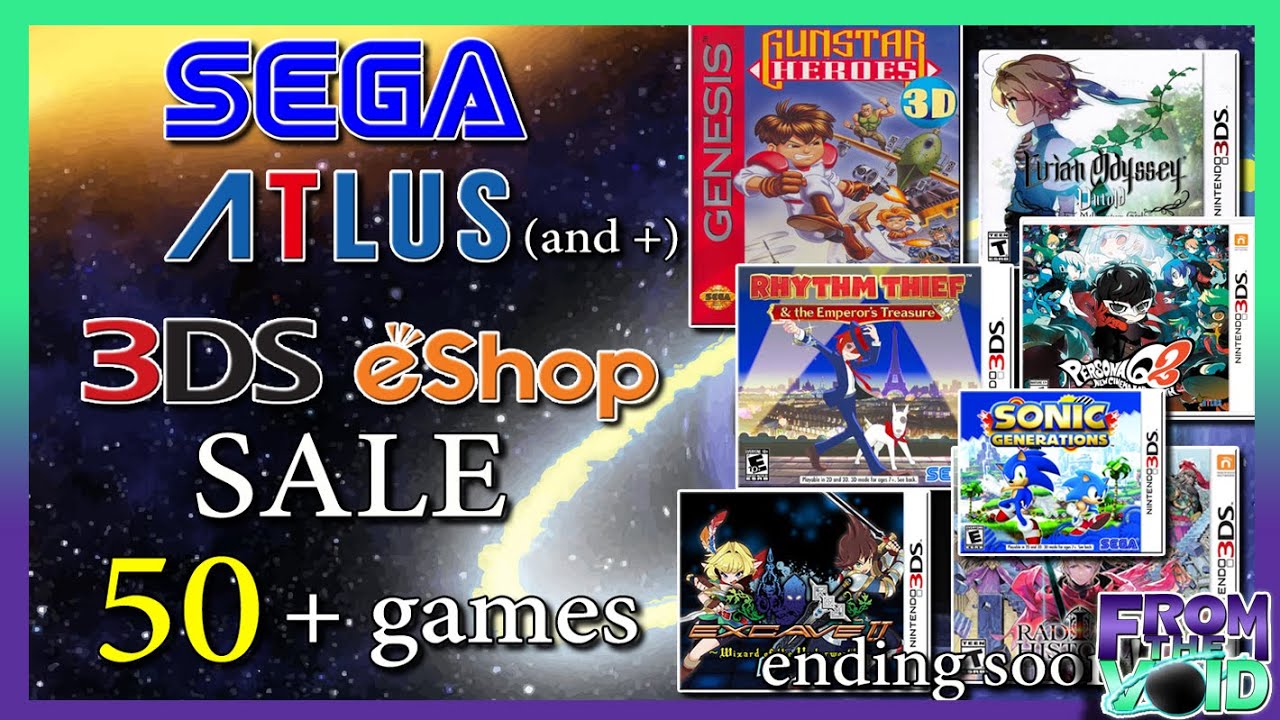 Massive 3DS eshop Sale of SEGA/Atlus/+ going on now! 60 to 75% off. ending soon too
