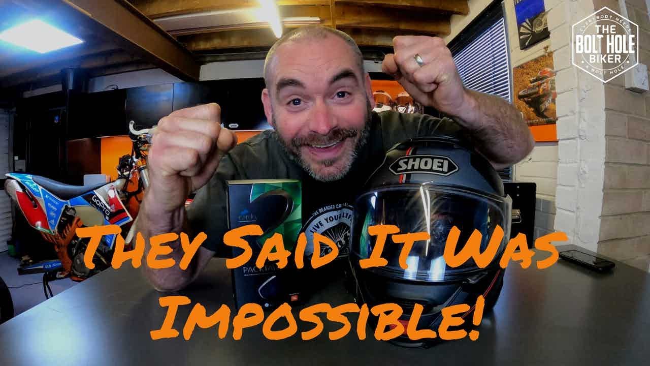 Cardo Packtalk Slim Installation on Shoei Neotec II Helmet