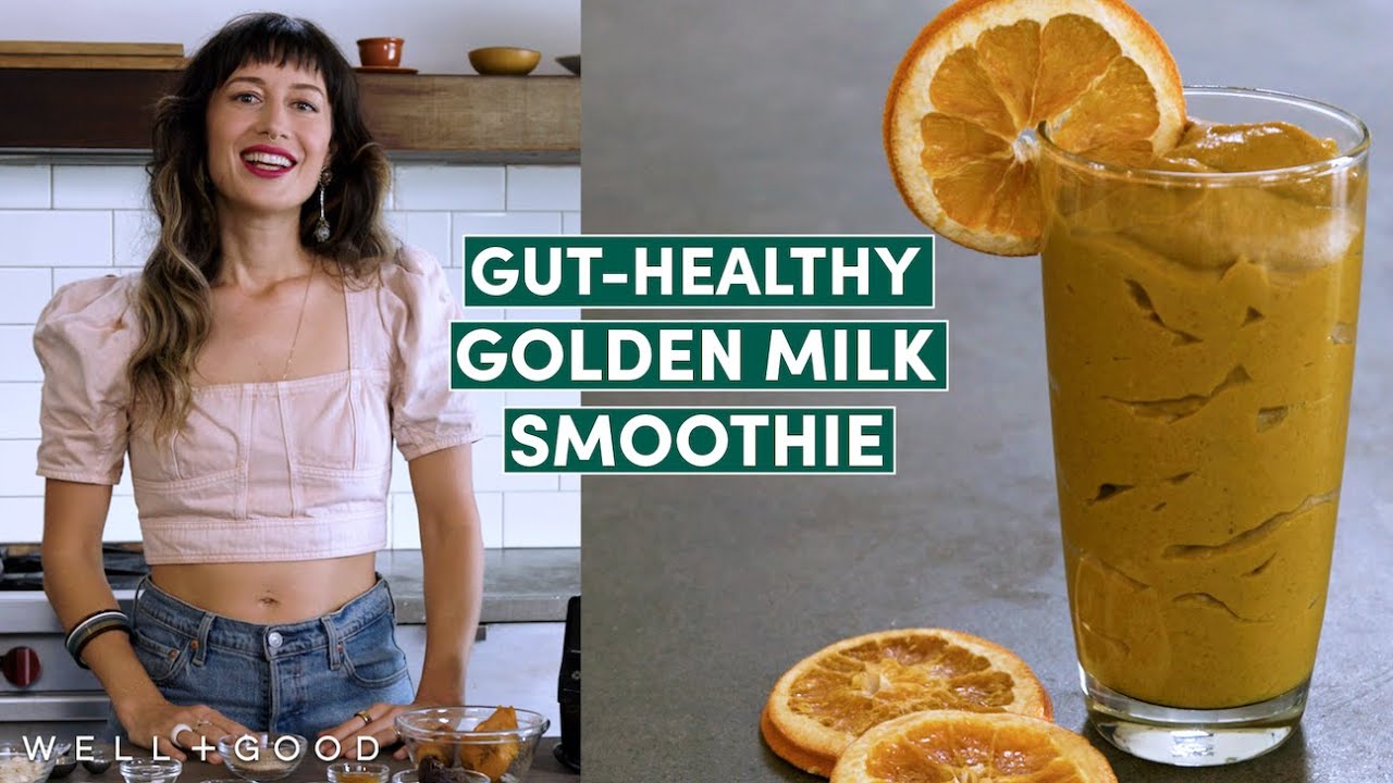 Gut-Healthy Golden Milk Smoothie | Plant Based | Well+Good