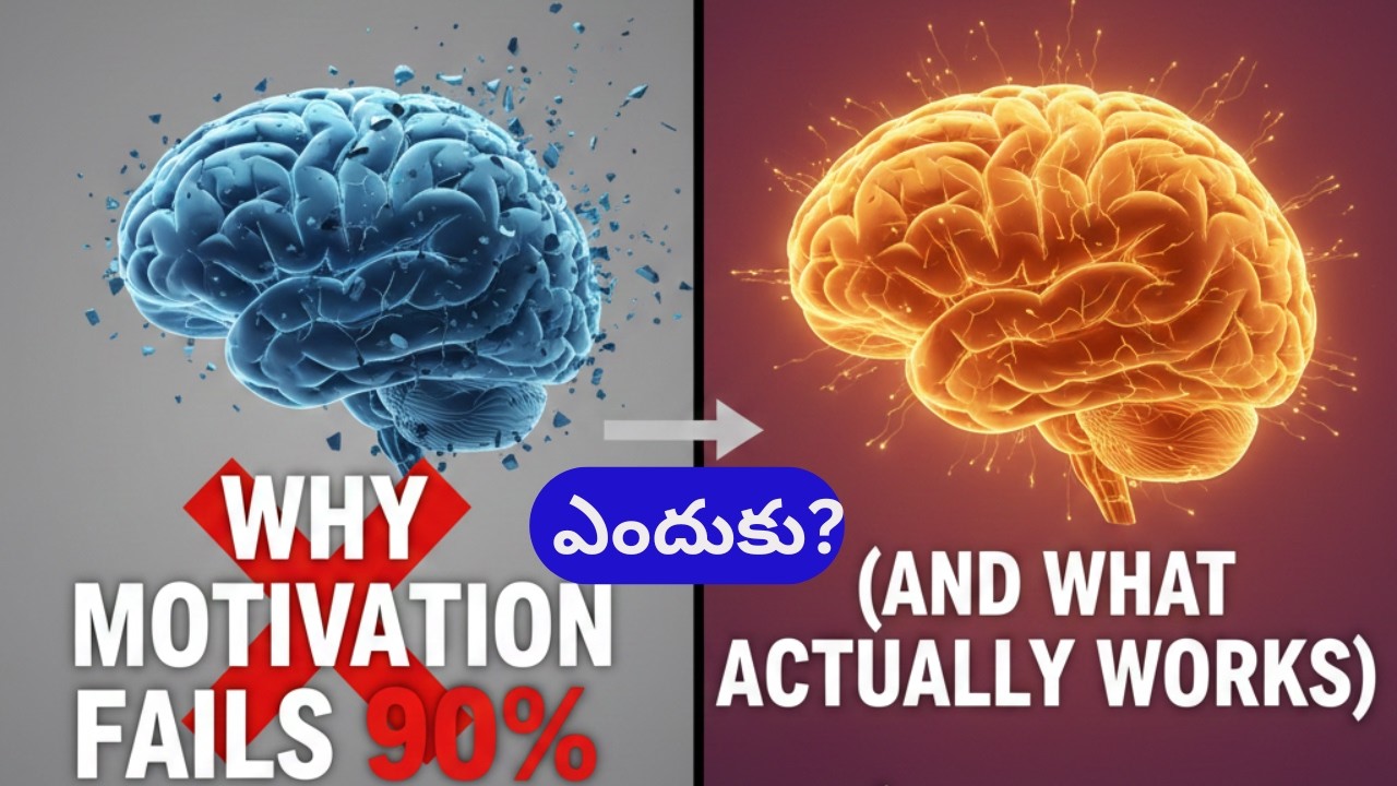 Why Motivation Fails 90% of People (And What Actually Work) ఎందుకు విఫలమవుతుంది?