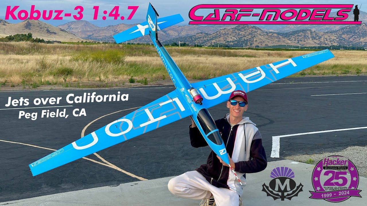 HIGH SPEED RC TURBINE GLIDER - CARF MODELS KOBUZ-3 - JETS OVER CALIFORNIA - BY MAX CHRUBASIK