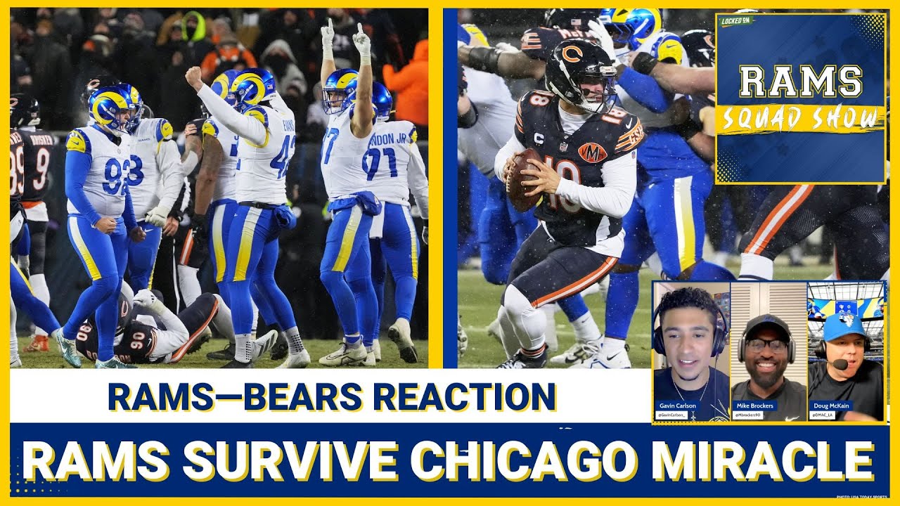 RAMS SQUAD SHOW: Mevis' GAME-WINNER, multiple Caleb Williams INTs help Rams SURIVE OT win vs Bears