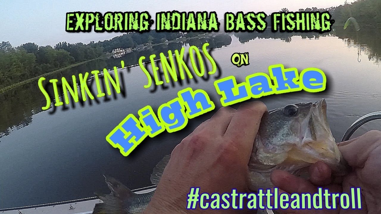 Sinkin' SENKOS at HIGH Lake (Noble County) - Exploring Indiana Bass Fishing