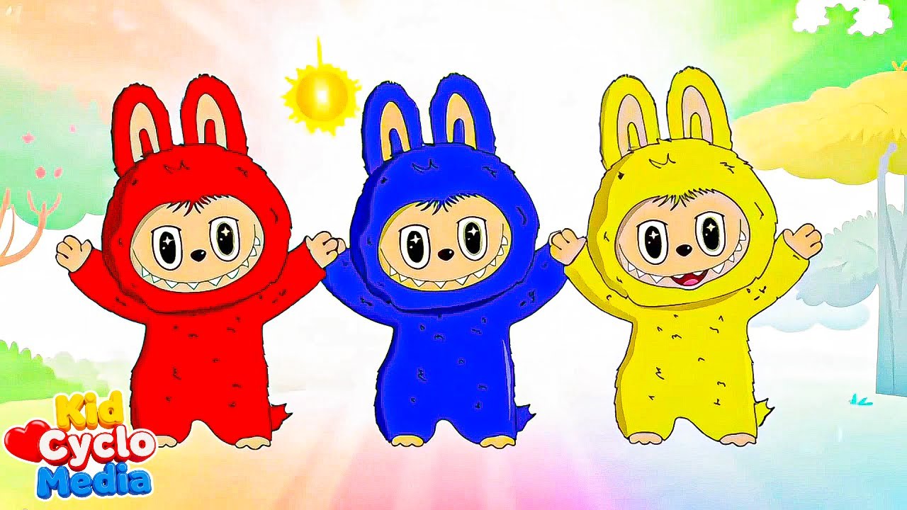 Labubu Color Dance Party 🎉| ABC Song + More of KidCycloMedia Nursery Rhymes & Kids Songs