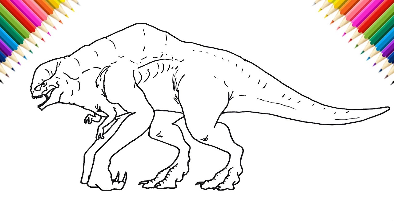 How to Draw D-Rex Step by Step | JW:Rebirth