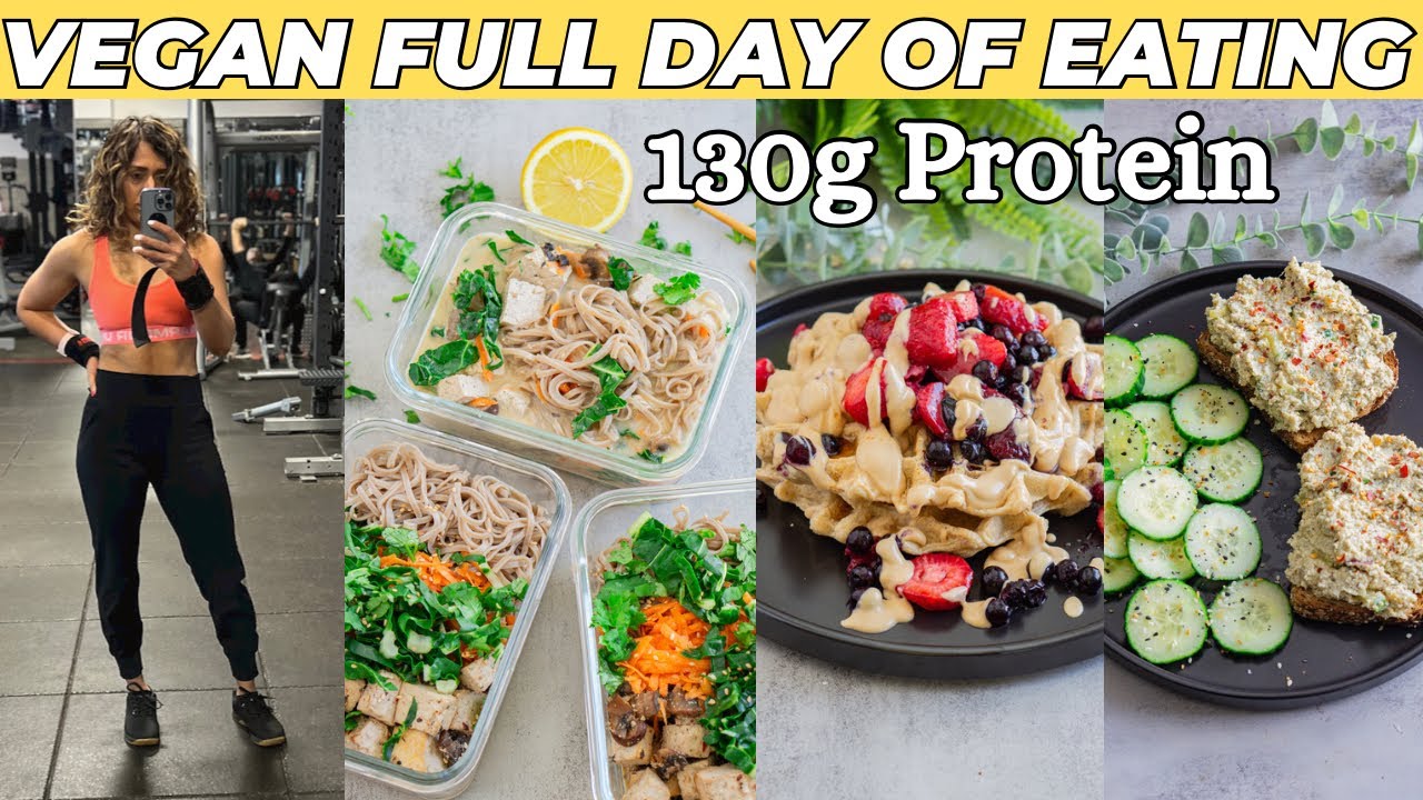 Easy High Protein Vegan Meals to build Muscle |130g Protein, 1815 Calories | Vegan Egg Salad