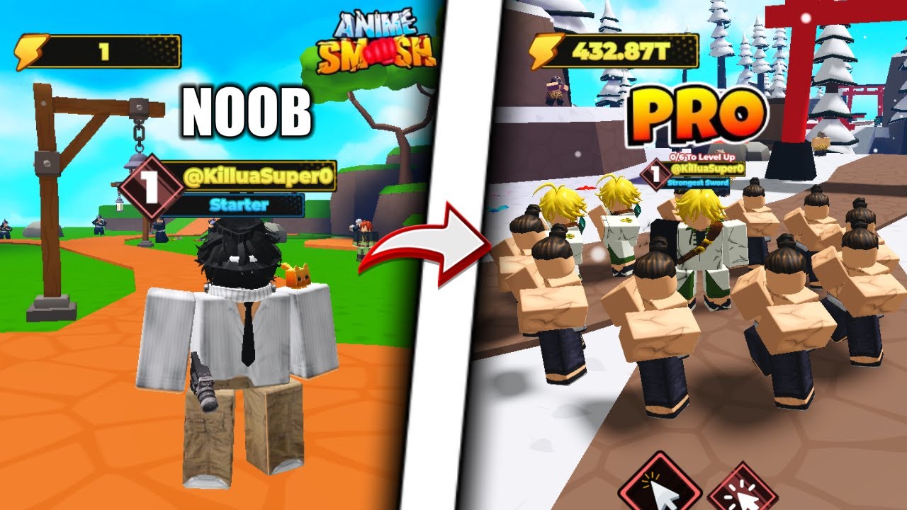 بداية نوب لمحترف عودة اقوى ماب في روبلوكس 🔥 حصلت سيوف واقوى بتات بالماب 😍 ANIME SMASH SIMULATOR
