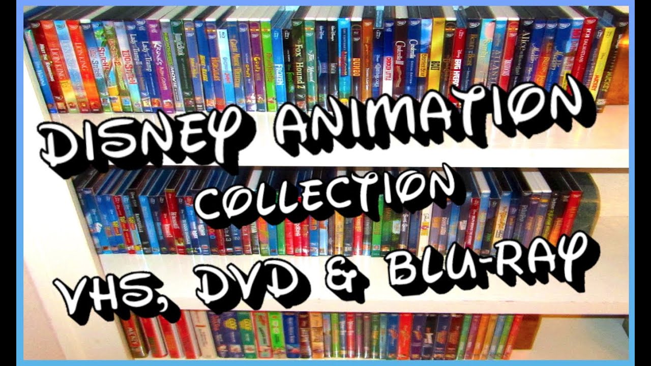 Tour of Disney Movie & TV Animation VHS, DVD & Blu-Ray Collection