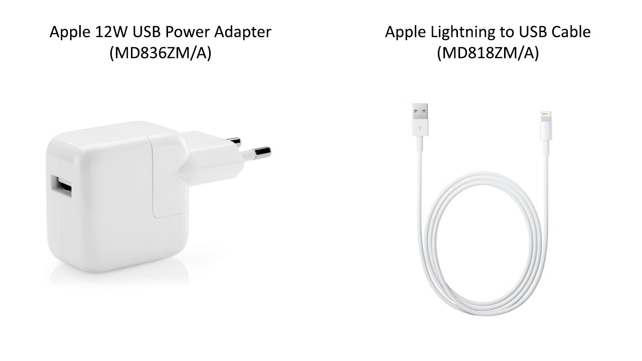 Unboxing Apple 12W USB Power Adapter (MD836ZM/A) & Apple Lightning to USB Cable (MD818ZM/A)