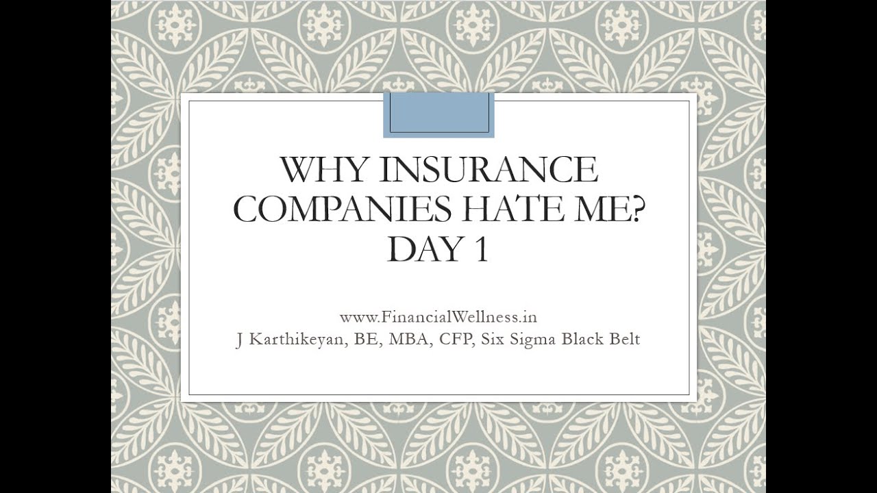 Why Insurance Companies Hate Me  Day  1