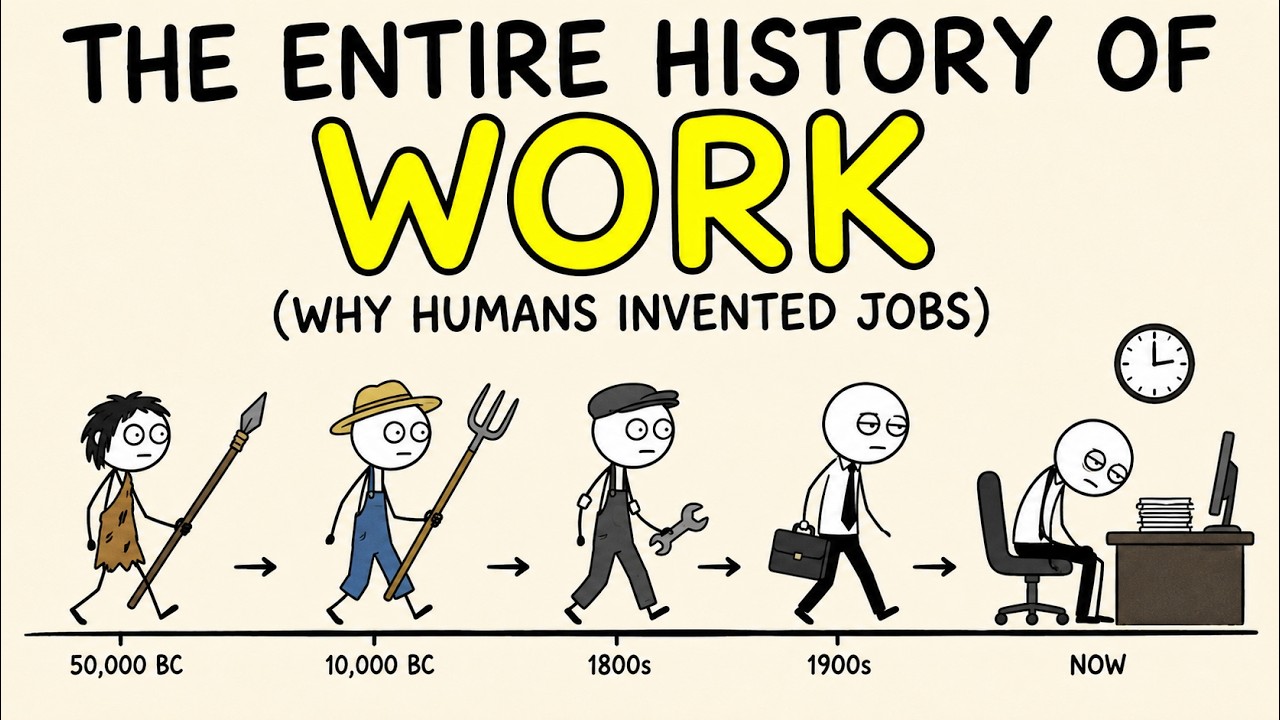 The ENTIRE History of WORK (Why Humans Invented Jobs)